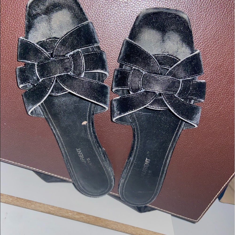 Saint Laurent slide sandals